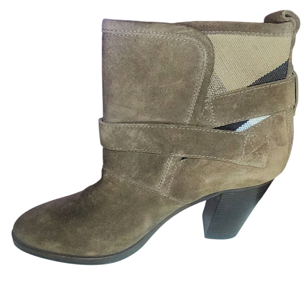 Burberry Brown Suede Larina Ankle Boots With Dustbag, Womens 41EU (10 US) - Picture 5 of 15